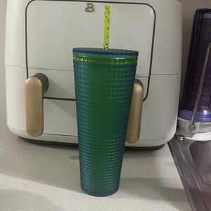 Starbucks Textured Emerald Tumbler with Straw